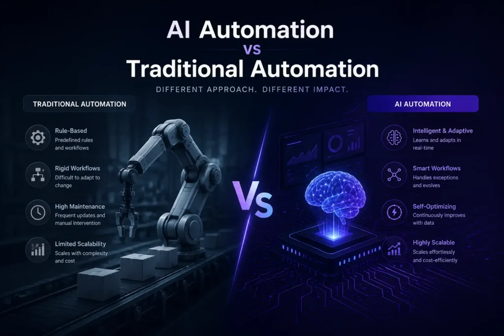 AI Automation vs Traditional Automation