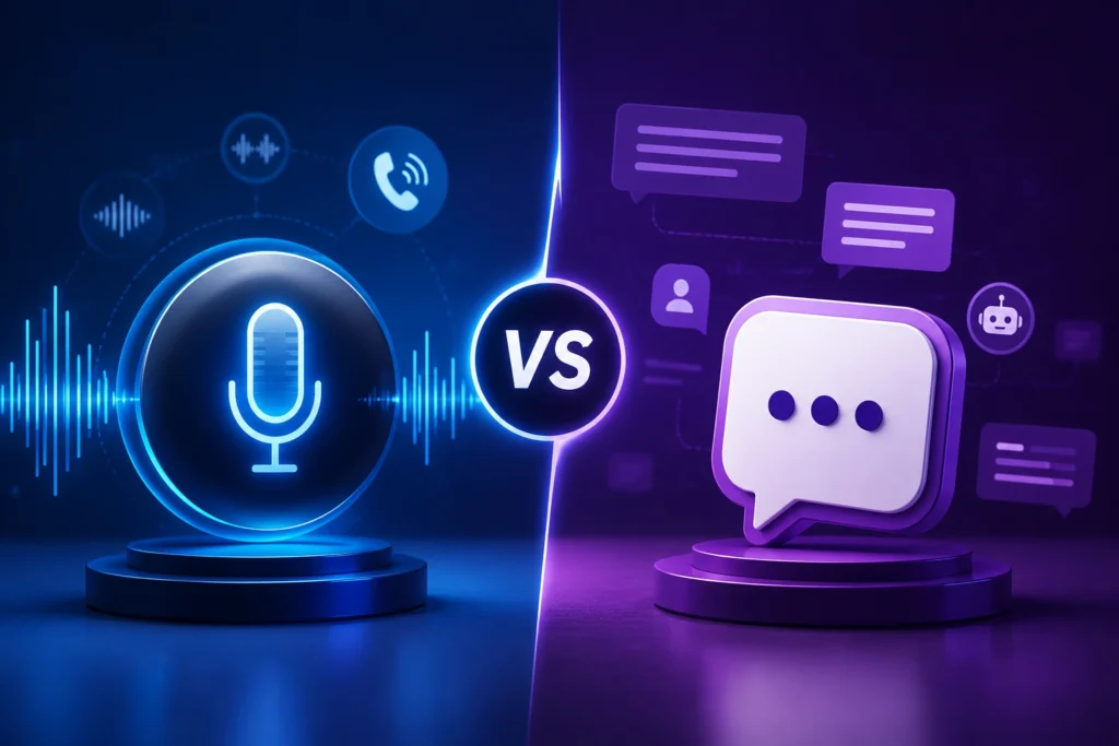 Voice AI vs Text Chatbots