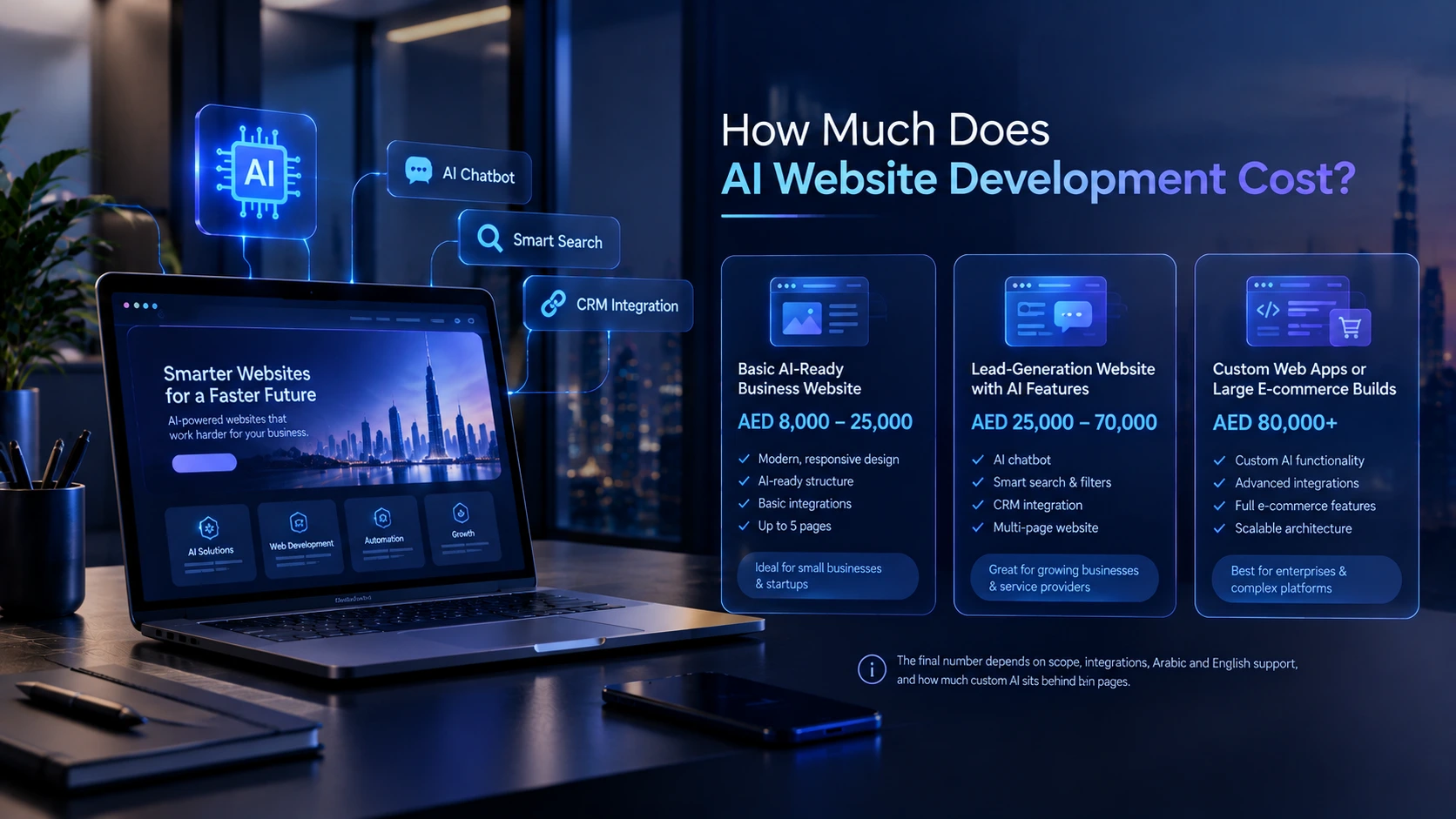 How Much Does AI Website Development Cost in Dubai? 2026 Pricing Guide